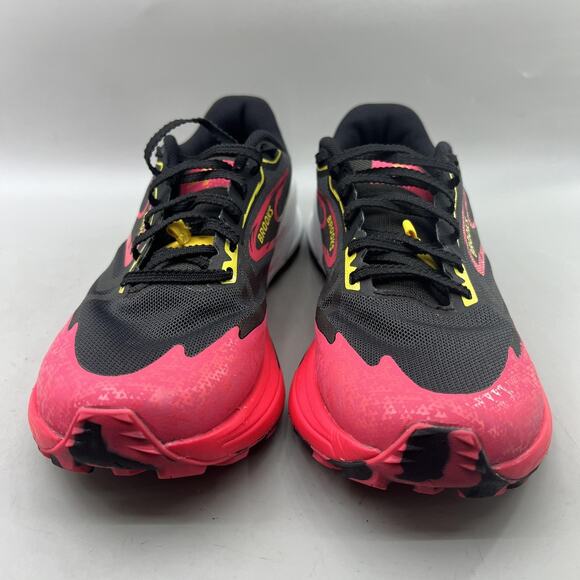 Brooks Catamount 3 Trail Running Shoes Women Size 7 Black Pink Comfort Sneakers - Picture 2 of 8